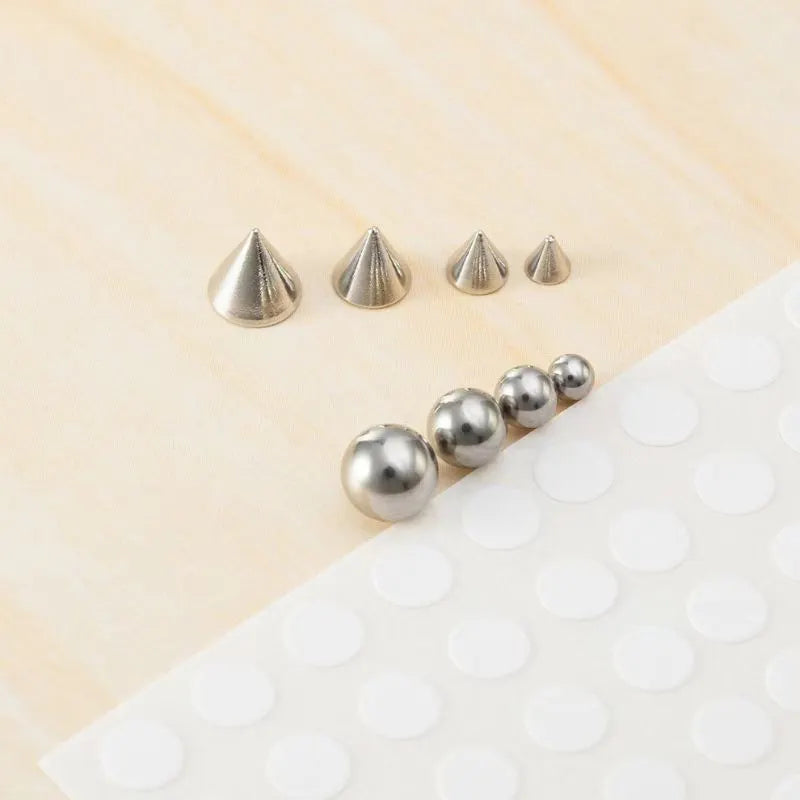 Fake Piercing Nose Lip  Eye Ball/Cone Studs Set