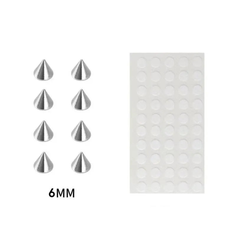 Fake Piercing Nose Lip  Eye Ball/Cone Studs Set