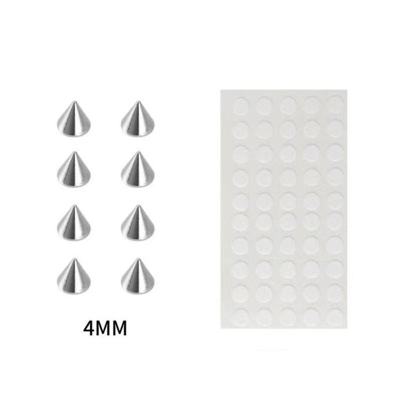 Fake Piercing Nose Lip  Eye Ball/Cone Studs Set