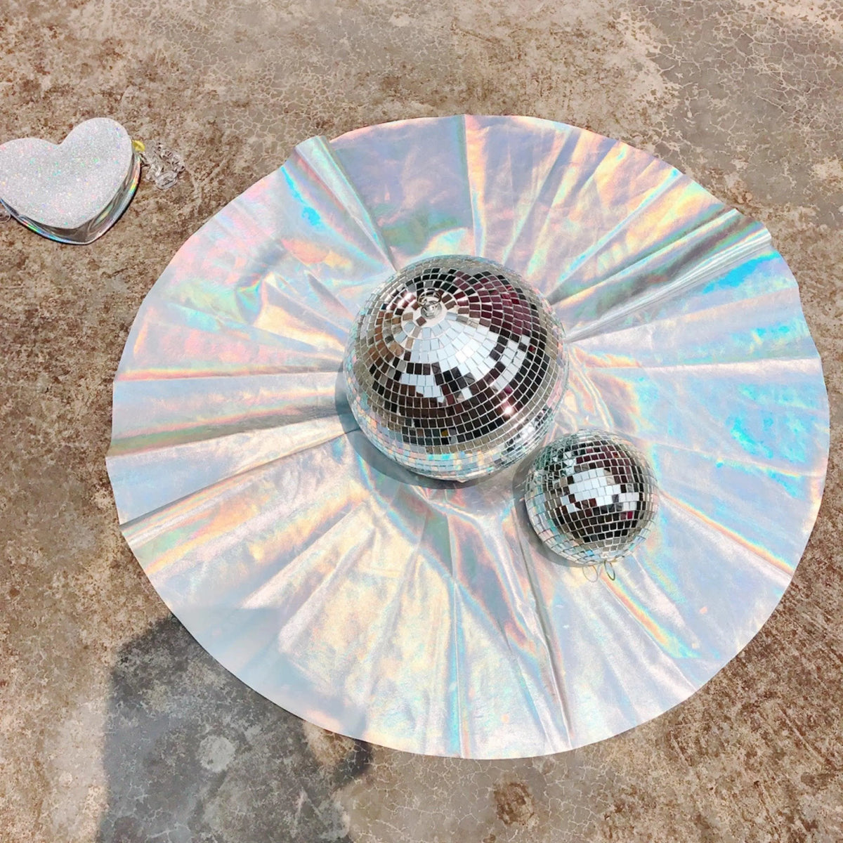 Silver Metallic A-line Mini Skirt