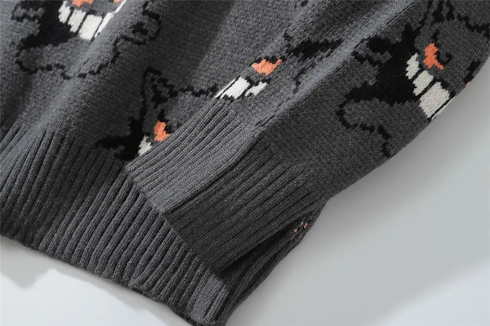Gengar Cartoon Jacquard Sweater