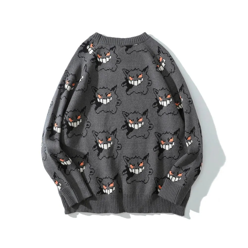 Gengar Cartoon Jacquard Sweater
