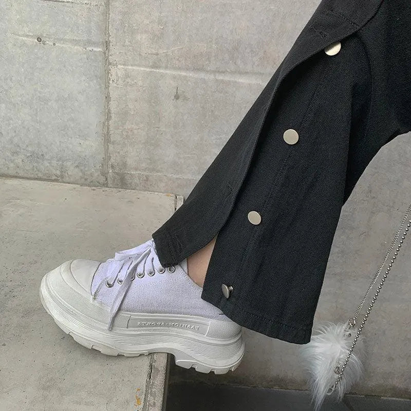 Wave Out Of Town Two Tone Boyfriend Denim Pants