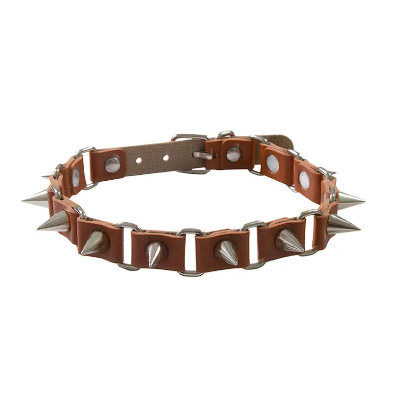 Punk Point Rivets Collar Choker