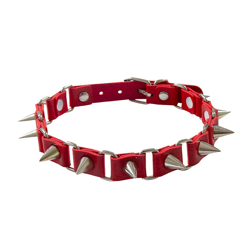 Punk Point Rivets Collar Choker