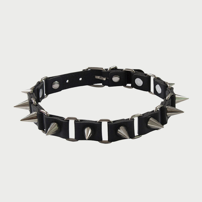 Punk Point Rivets Collar Choker