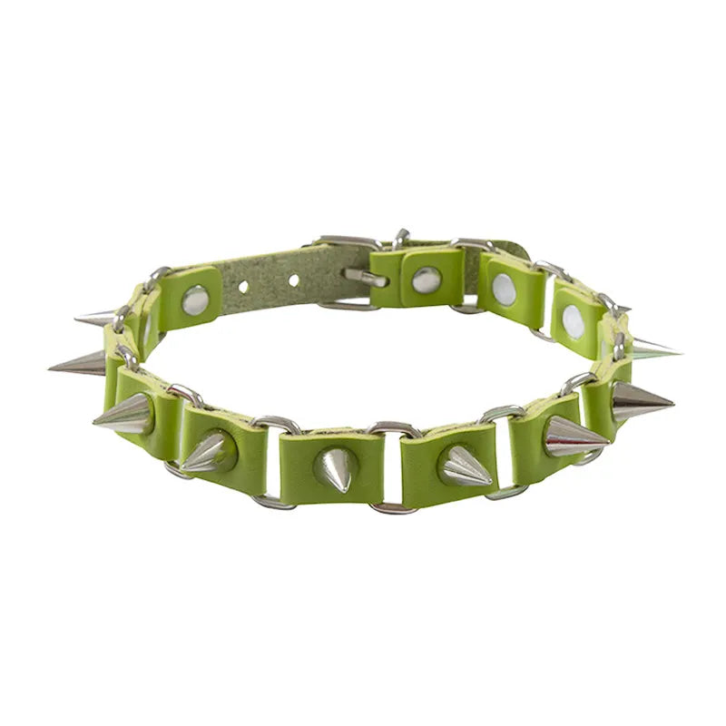 Punk Point Rivets Collar Choker