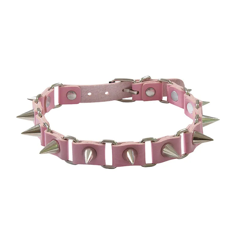 Punk Point Rivets Collar Choker