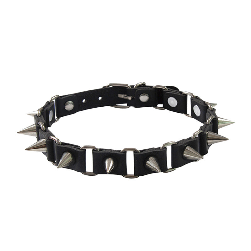 Punk Point Rivets Collar Choker