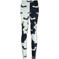 Halloween Cat And Bats Print Leggings