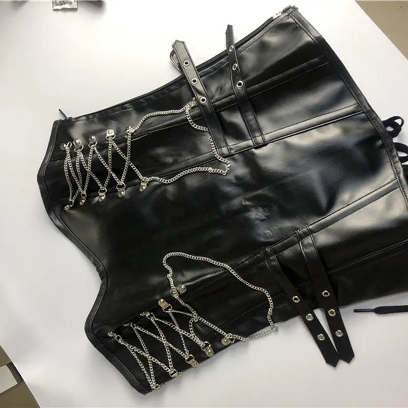 Chain Cross Corset