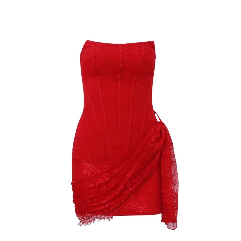 Off-Shoulder Lace Dress