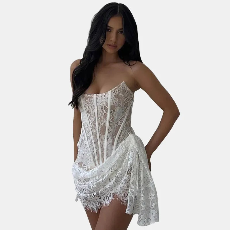 Off-Shoulder Lace Dress
