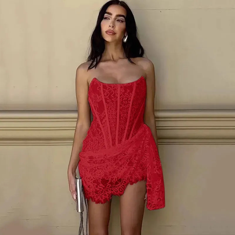 Off-Shoulder Lace Dress