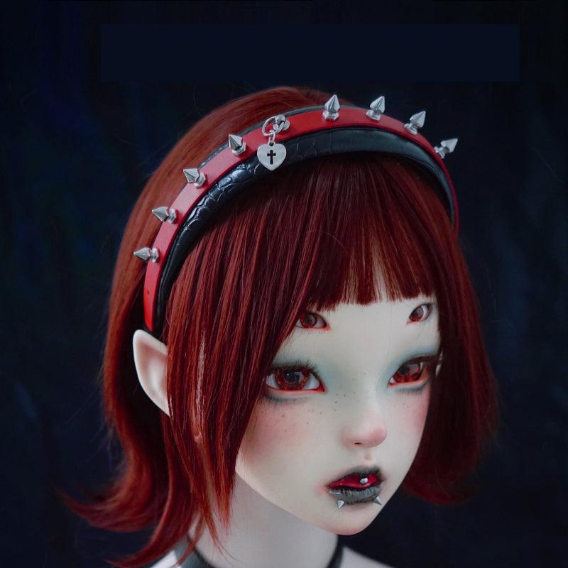 Rivet Leather Buckle Headband