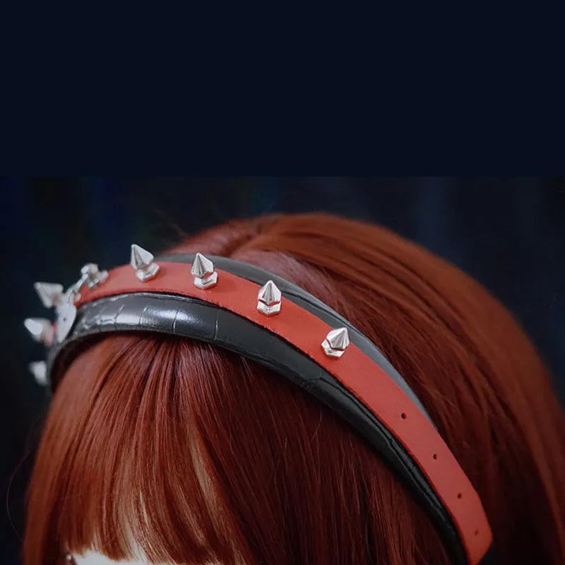Rivet Leather Buckle Headband