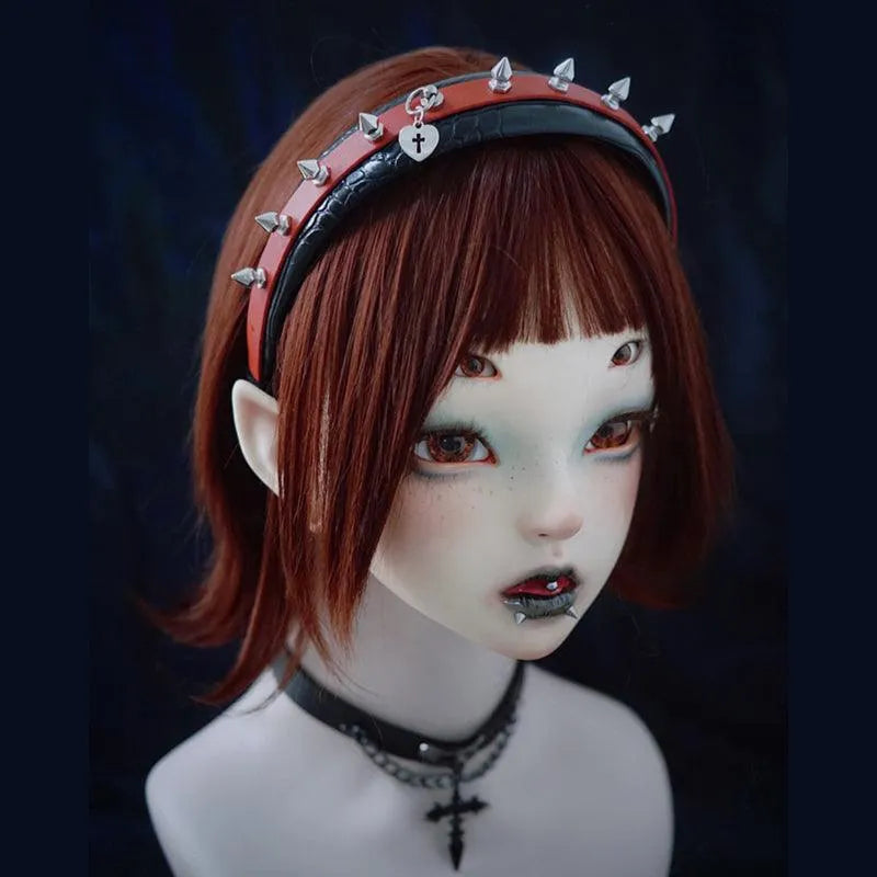 Rivet Leather Buckle Headband