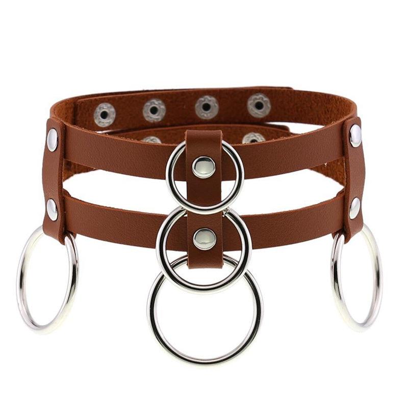 Punk Double Row Choker