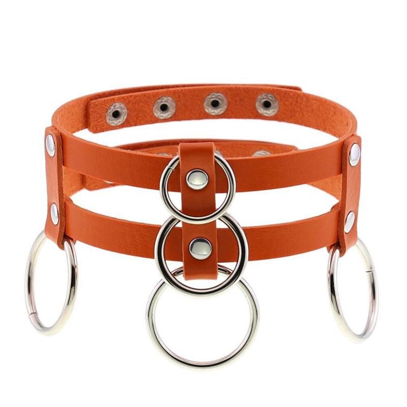 Punk Double Row Choker