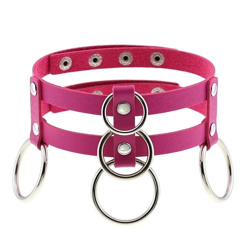 Punk Double Row Choker