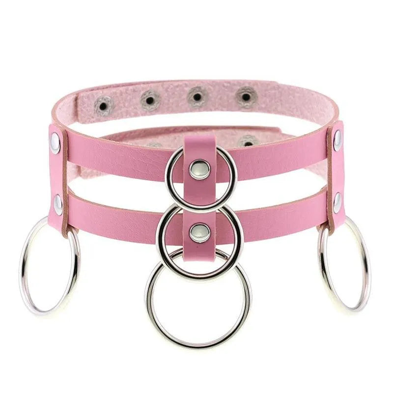 Punk Double Row Choker