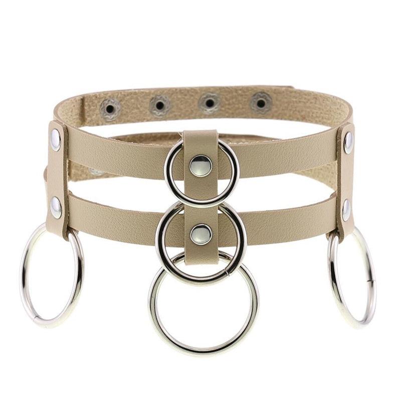 Punk Double Row Choker