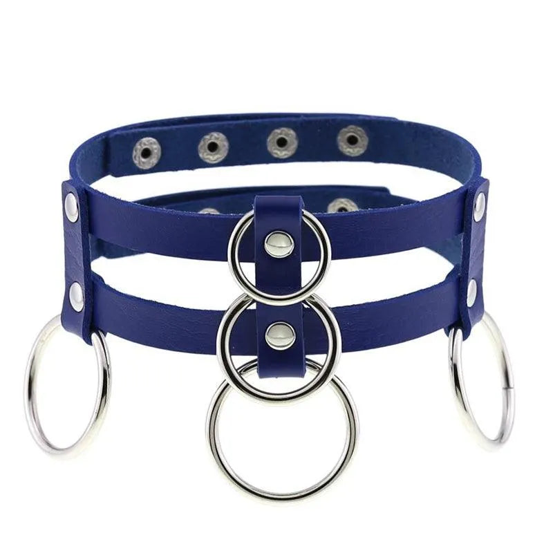 Punk Double Row Choker
