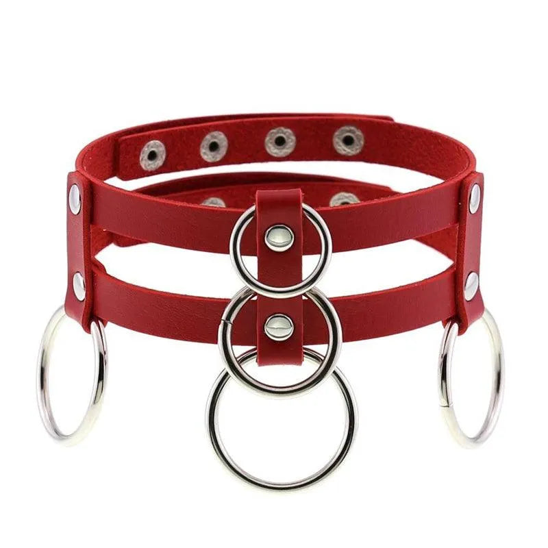 Punk Double Row Choker