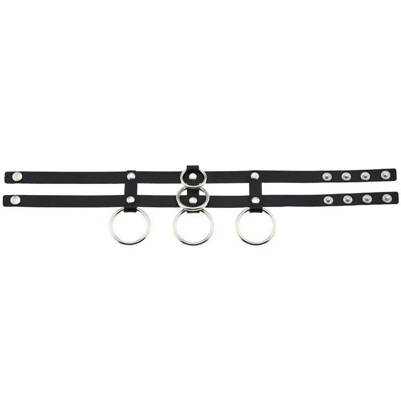 Punk Double Row Choker