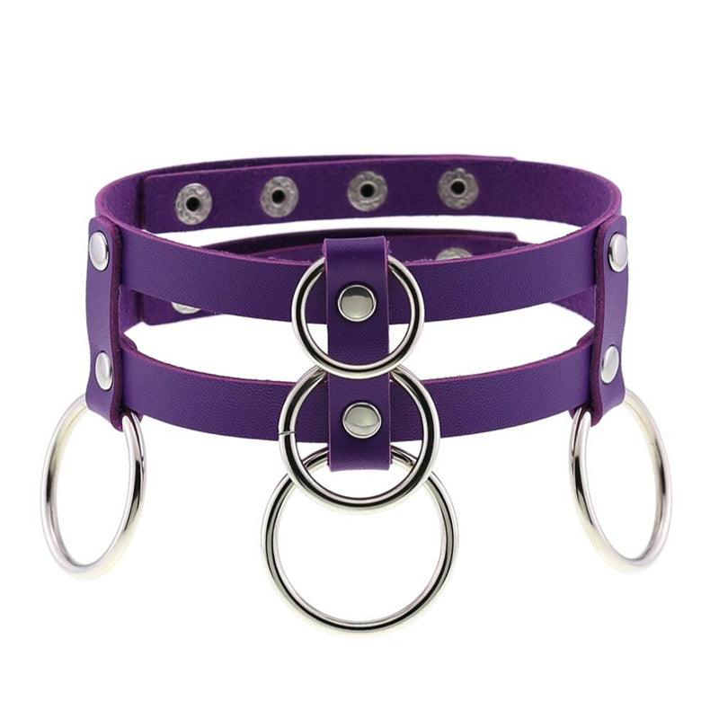 Punk Double Row Choker