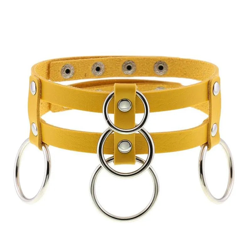 Punk Double Row Choker