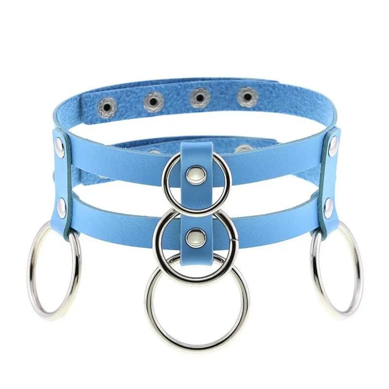 Punk Double Row Choker