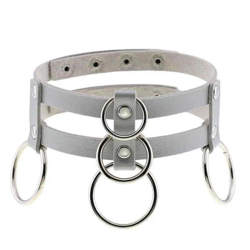 Punk Double Row Choker