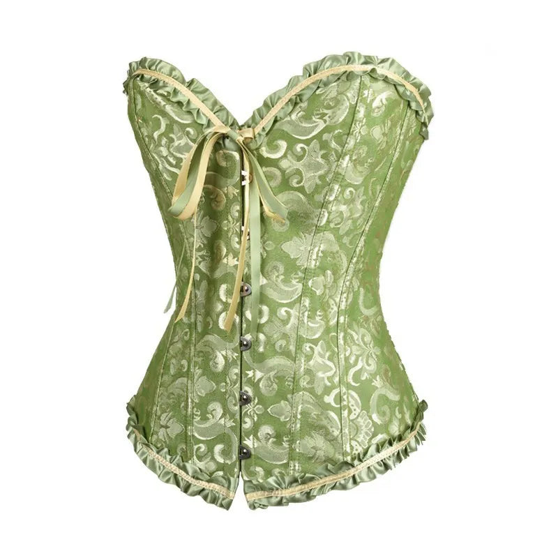Gothic Flora Palace Strap Corset