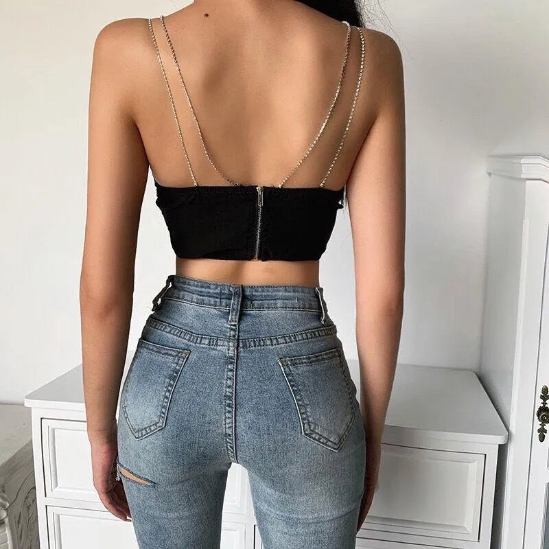 Drill Chain Belly Top and Dress