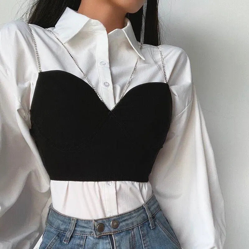 Drill Chain Belly Top and Dress