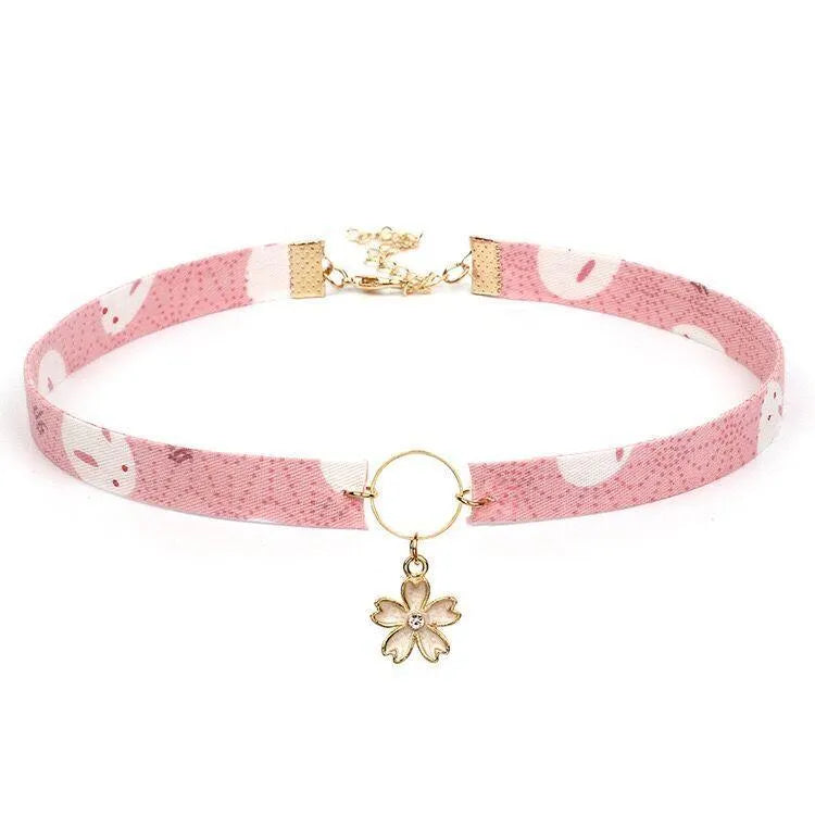 Flower Tassels Choker