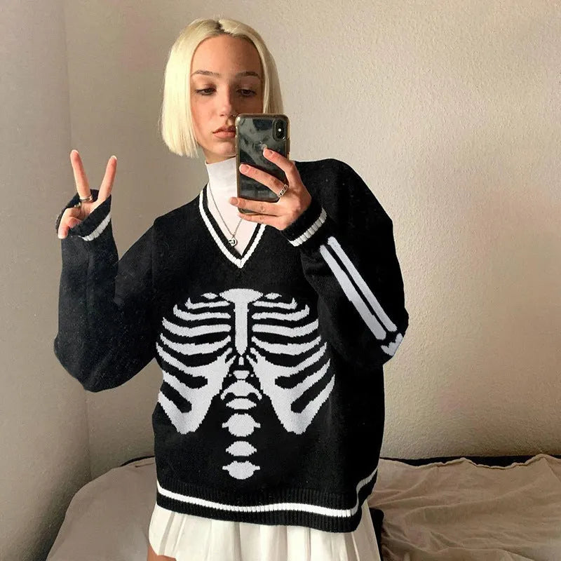 Let Me Down Slowly Skeleton Sweater