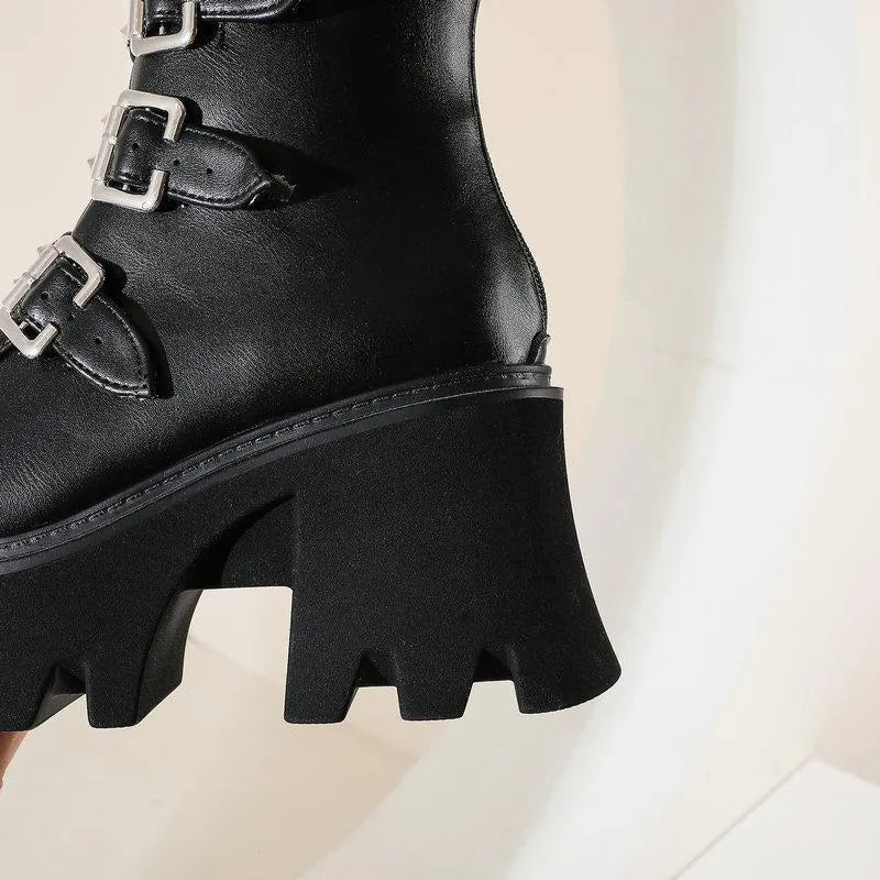 Belt Buckle Boots
