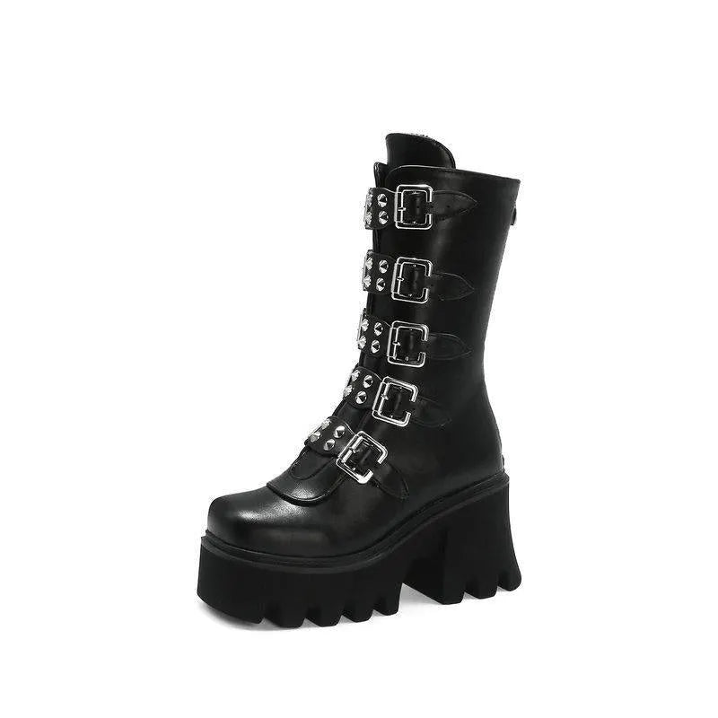 Belt Buckle Boots