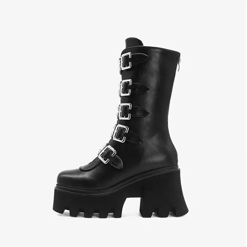 Belt Buckle Boots
