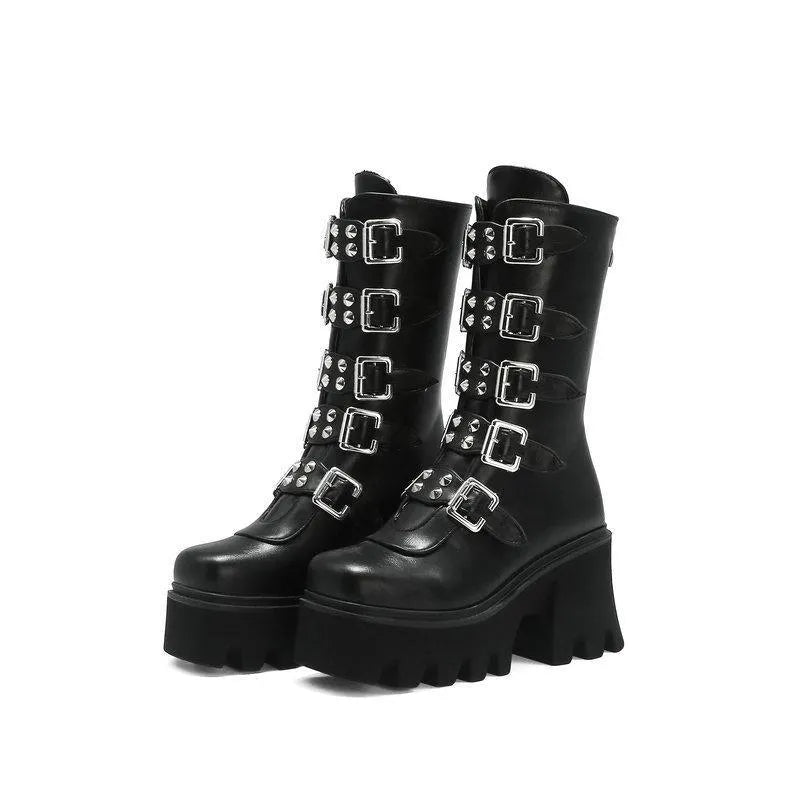 Belt Buckle Boots