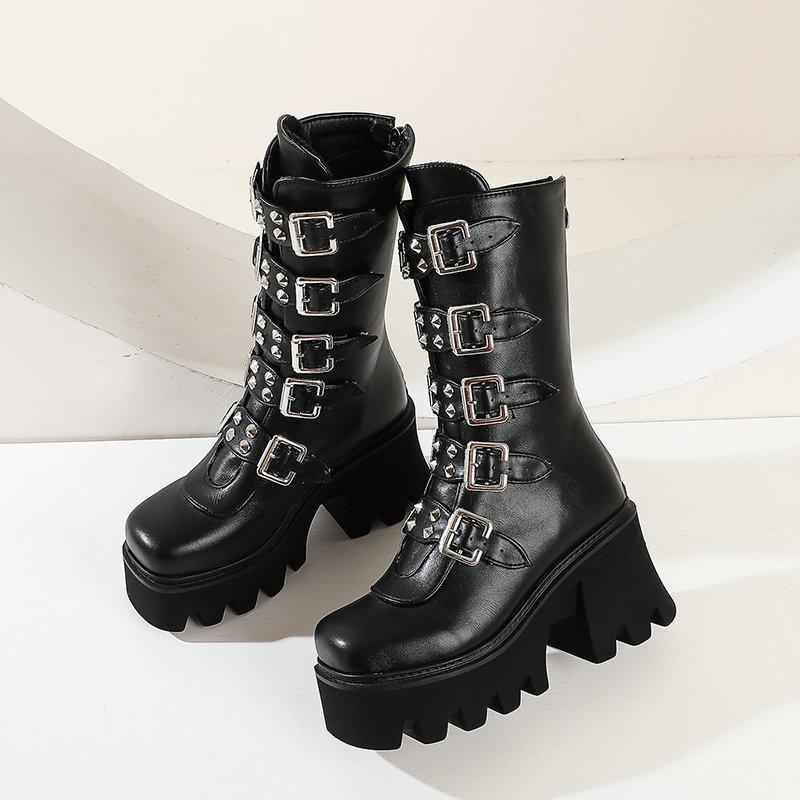 Belt Buckle Boots