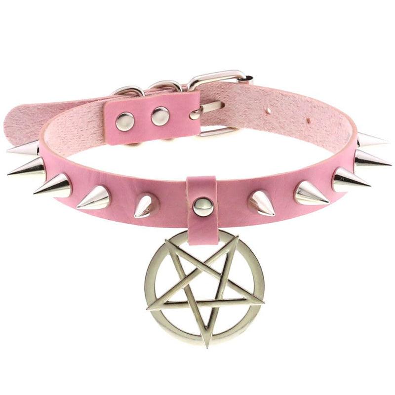 Pentagram Spike Choker