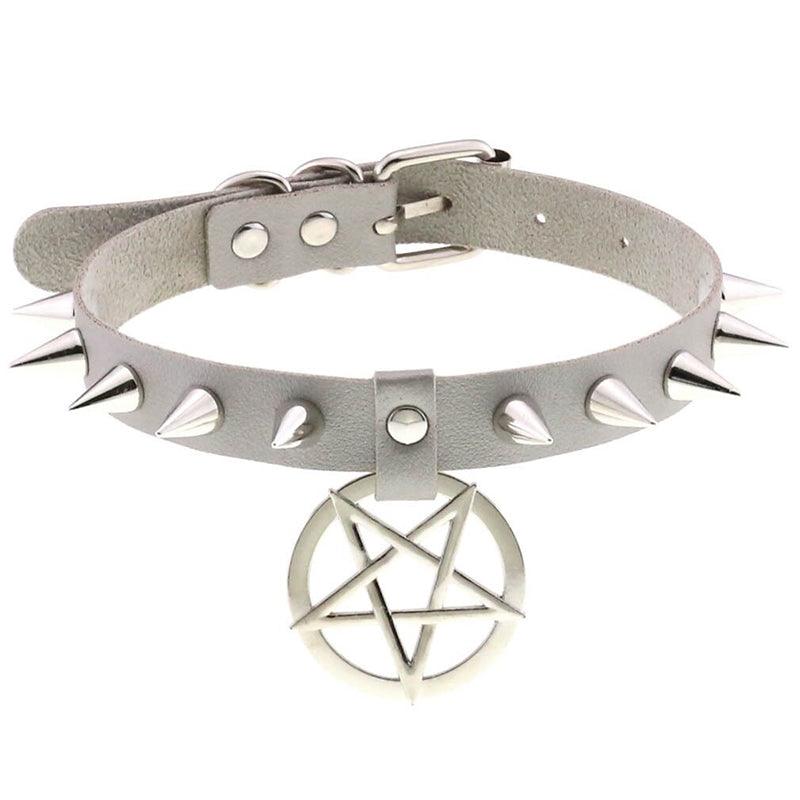Pentagram Spike Choker
