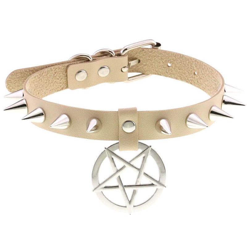 Pentagram Spike Choker