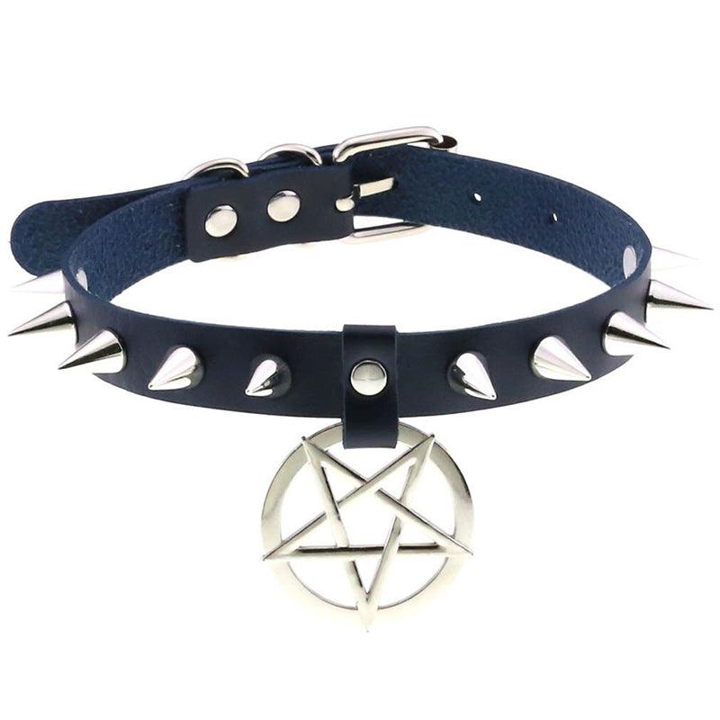 Pentagram Spike Choker
