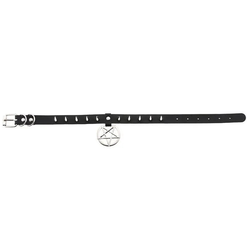 Pentagram Spike Choker