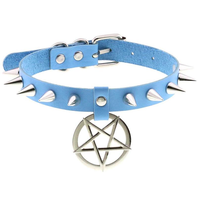 Pentagram Spike Choker