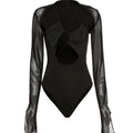 New Trend Mesh Halter Bodysuit